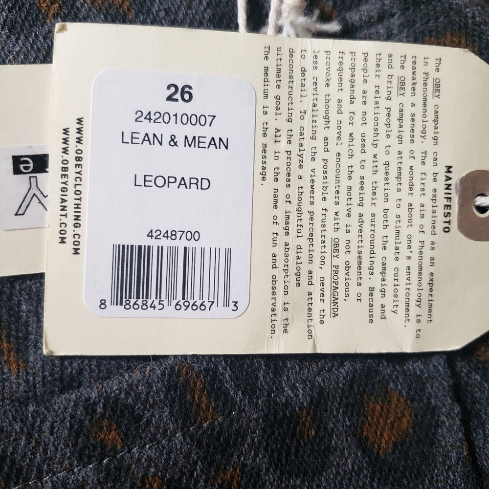 Obey Propaganda NWT Sz 26 Lean&Mean Jegggings - Picture 15 of 16